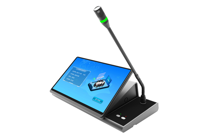 双屏桌面会议终端（带鹅颈话筒）